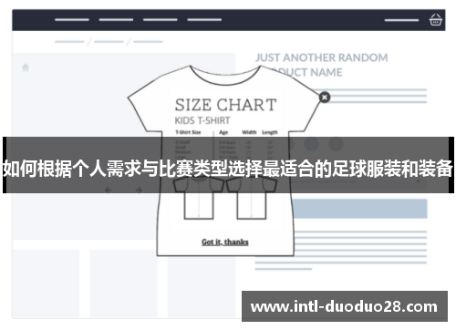 如何根据个人需求与比赛类型选择最适合的足球服装和装备